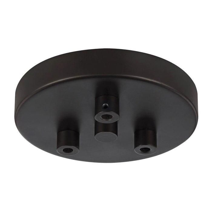 Generation Lighting MPC03ORB Multi-Port Canopies Three Light Multi-Port Canopy with Swag Hooks, Oil Rubbed Bronze Main Image.jpg