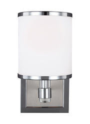 Generation Lighting VS23301SN/CH Prospect Park One Light Wall Sconce, Satin Nickel / Chrome Alternate Image.jpg