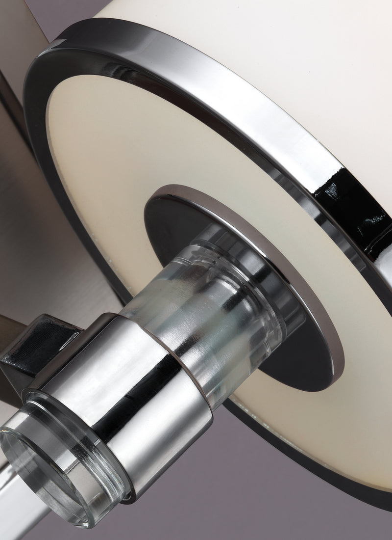 Generation Lighting VS23301SN/CH Prospect Park One Light Wall Sconce, Satin Nickel / Chrome Alternate Image 2.jpg