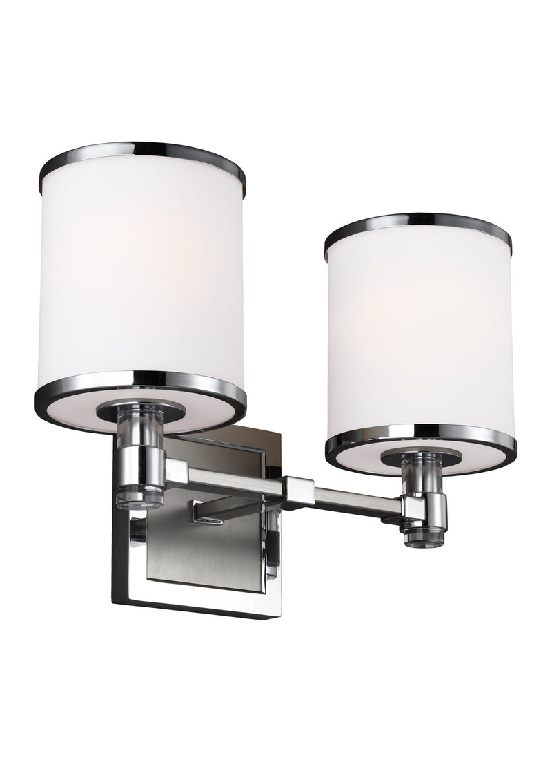 Generation Lighting VS23302SN/CH Prospect Park Two Light Vanity, Satin Nickel / Chrome Alternate Image.jpg