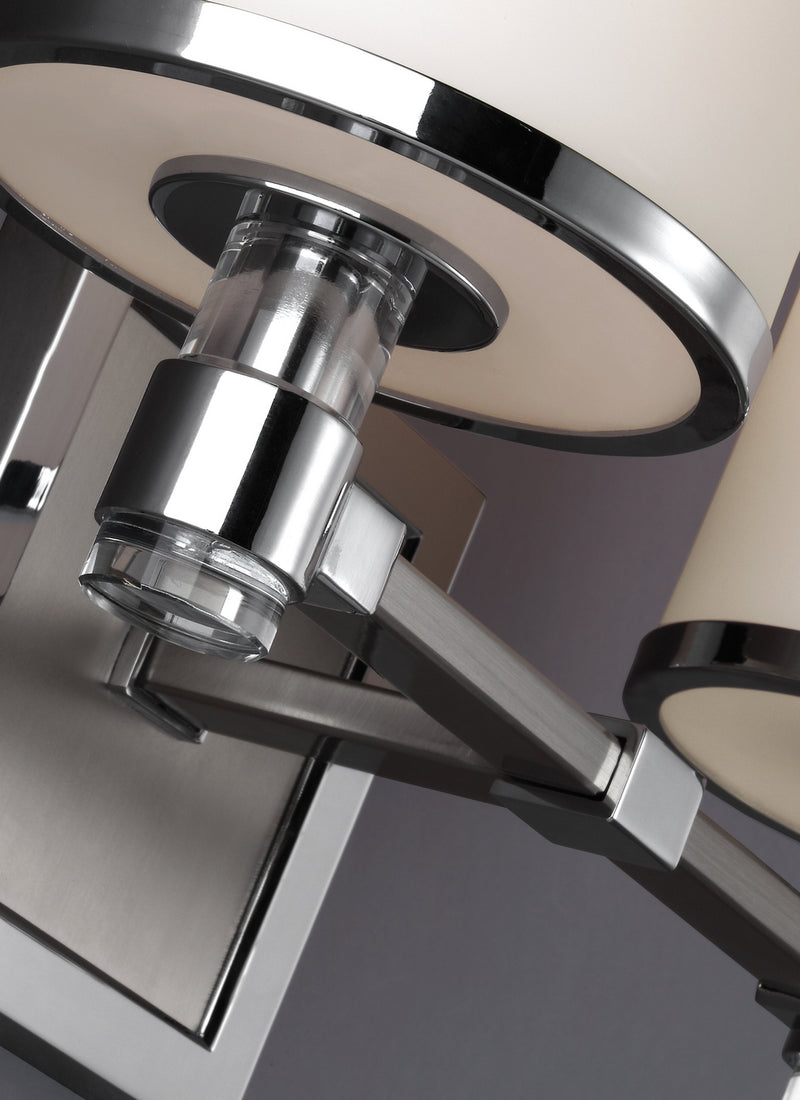 Generation Lighting VS23302SN/CH Prospect Park Two Light Vanity, Satin Nickel / Chrome Alternate Image 2.jpg