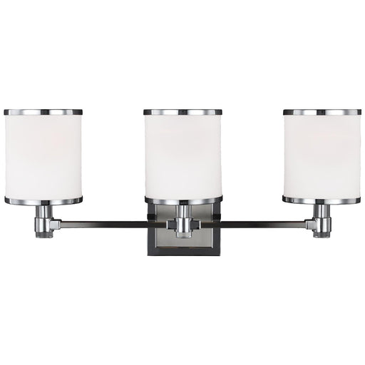 Generation Lighting VS23303SN/CH Prospect Park Three Light Vanity, Satin Nickel / Chrome Main Image.jpg