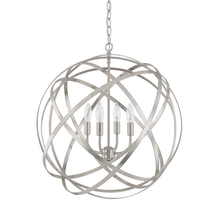 Capital Lighting 4234BN Axis Four Light Pendant, Brushed Nickel Main Image.jpg