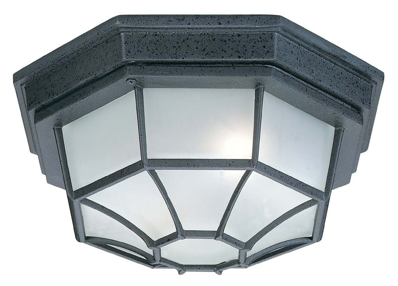 Capital Lighting 9800BK Two Light Outdoor Flush Mount, Black Main Image.jpg