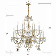 Crystorama 1135-PB-CL-SAQ Traditional Crystal 12 Light Chandelier Polished Brass Alternate Image.jpg