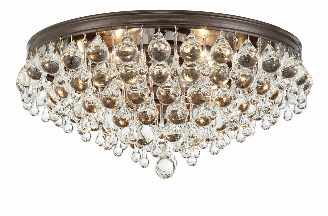 Crystorama 138-VZ Calypso Six Light Flush Mount Vibrant Bronze Main Image.jpg