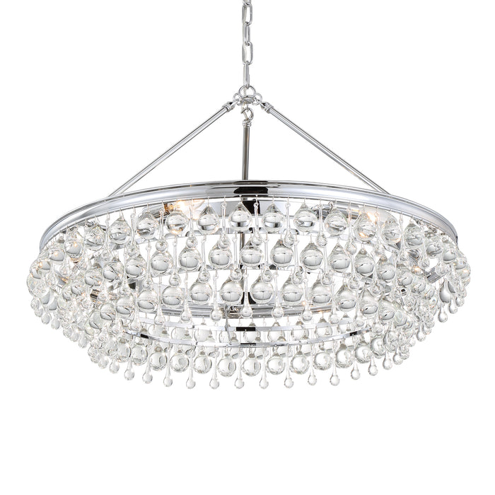 Crystorama 275-CH Calypso Six Light Chandelier Polished Chrome Alternate Image.jpg