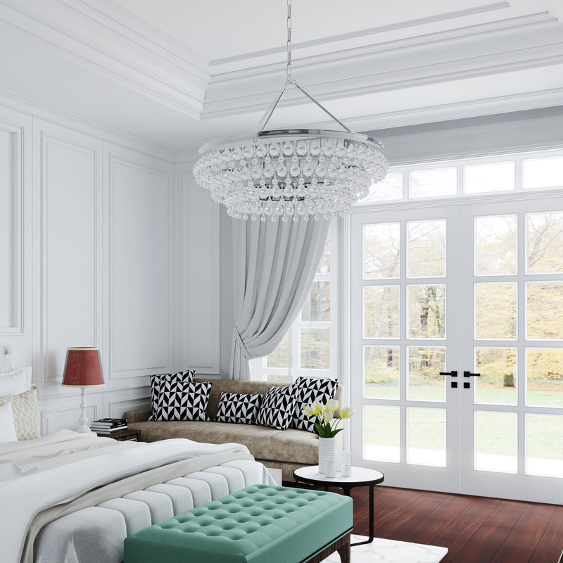 Crystorama 275-CH Calypso Six Light Chandelier Polished Chrome Alternate Image 4.jpg