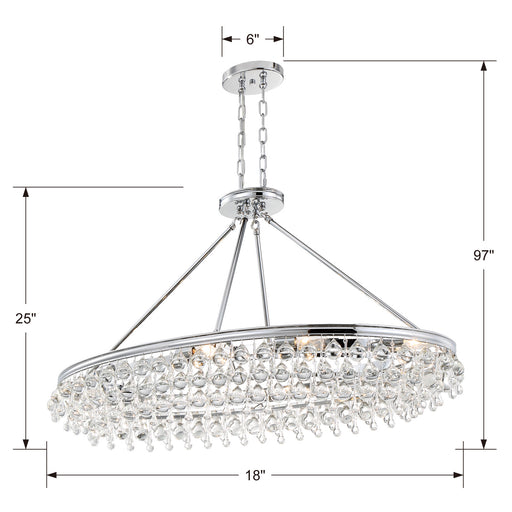 Crystorama 279-CH Calypso Eight Light Chandelier Polished Chrome Alternate Image.jpg