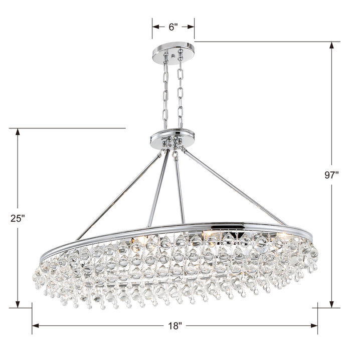 Crystorama 279-CH Calypso Eight Light Chandelier Polished Chrome Alternate Image.jpg