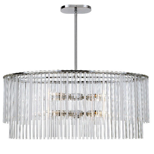 Crystorama 398-CH Bleecker Eight Light Chandelier Polished Chrome Alternate Image.jpg