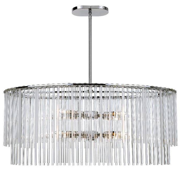 Crystorama 398-CH Bleecker Eight Light Chandelier Polished Chrome Alternate Image.jpg