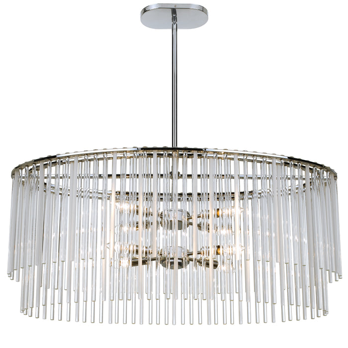 Crystorama 398-CH Bleecker Eight Light Chandelier Polished Chrome Alternate Image 2.jpg