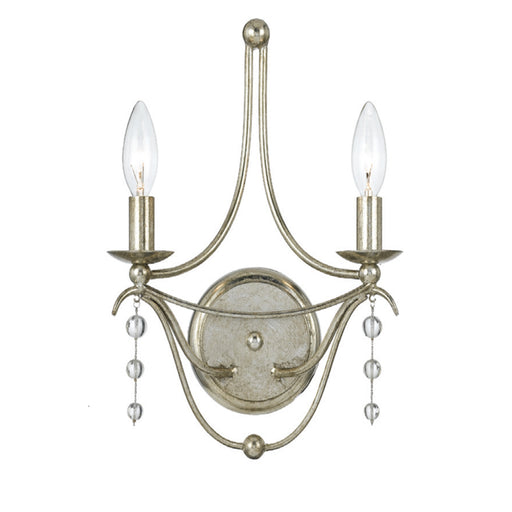 Crystorama 432-SA Metro Two Light Wall Sconce Antique Silver Main Image.jpg
