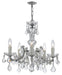 Crystorama 4376-CH-CL-MWP Maria Theresa Five Light Mini Chandelier Polished Chrome Main Image.jpg