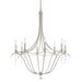 Crystorama 438-SA Metro Eight Light Chandelier Antique Silver Main Image.jpg