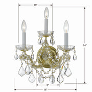 Crystorama 4403-GD-CL-MWP Maria Theresa Three Light Wall Sconce Gold Alternate Image.jpg