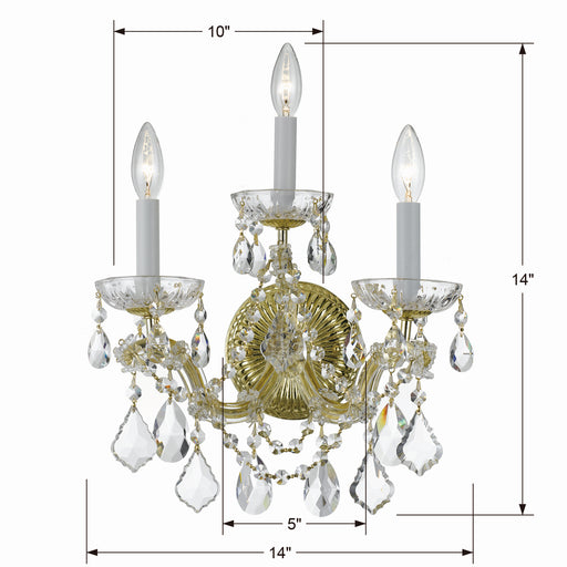 Crystorama 4403-GD-CL-MWP Maria Theresa Three Light Wall Sconce Gold Alternate Image.jpg