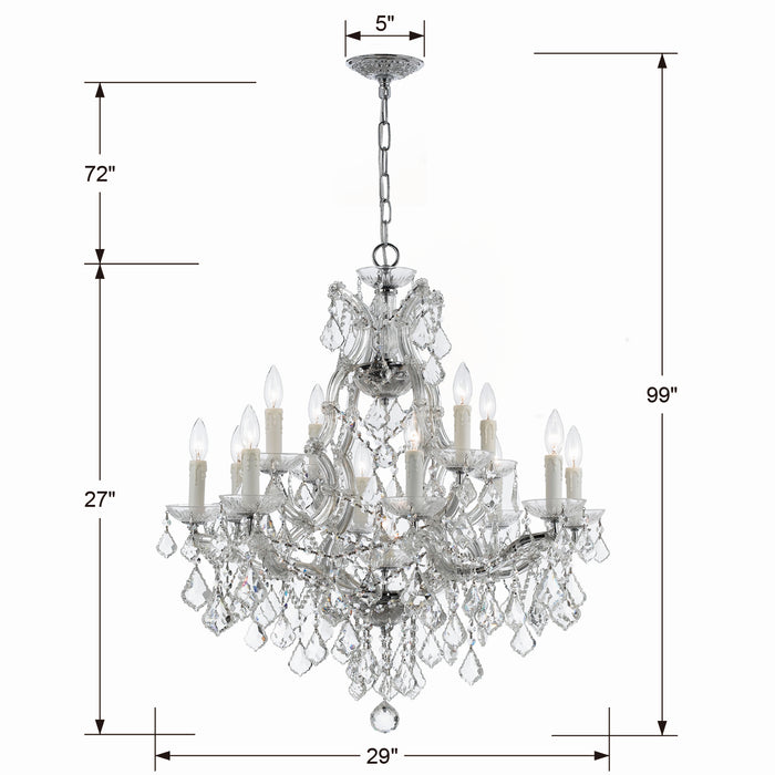 Crystorama 4412-CH-CL-S Maria Theresa 13 Light Chandelier Polished Chrome Alternate Image.jpg
