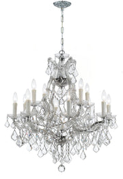 Crystorama 4412-CH-CL-SAQ Maria Theresa 13 Light Chandelier Polished Chrome Main Image.jpg