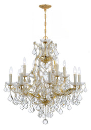 Crystorama 4412-GD-CL-S Maria Theresa 13 Light Chandelier Gold Main Image.jpg