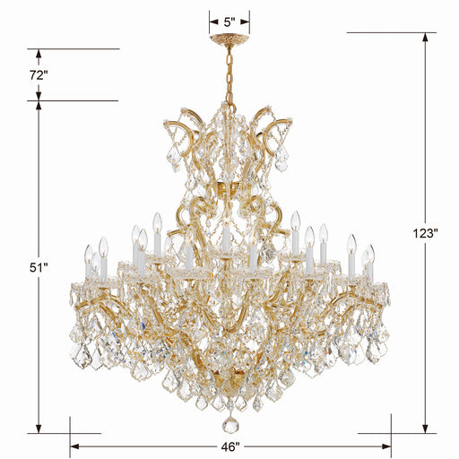 Crystorama 4424-GD-CL-S Maria Theresa 25 Light Chandelier Gold Alternate Image.jpg