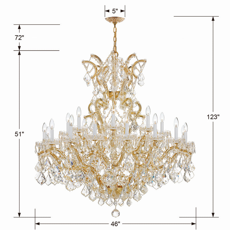Crystorama 4424-GD-CL-SAQ Maria Theresa 25 Light Chandelier Gold Alternate Image.jpg