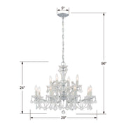 Crystorama 4479-CH-CL-I Maria Theresa 12 Light Chandelier Polished Chrome Alternate Image 4.jpg