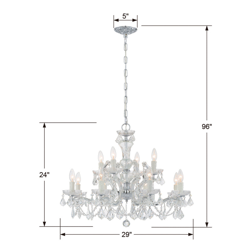 Crystorama 4479-CH-CL-I Maria Theresa 12 Light Chandelier Polished Chrome Alternate Image 4.jpg