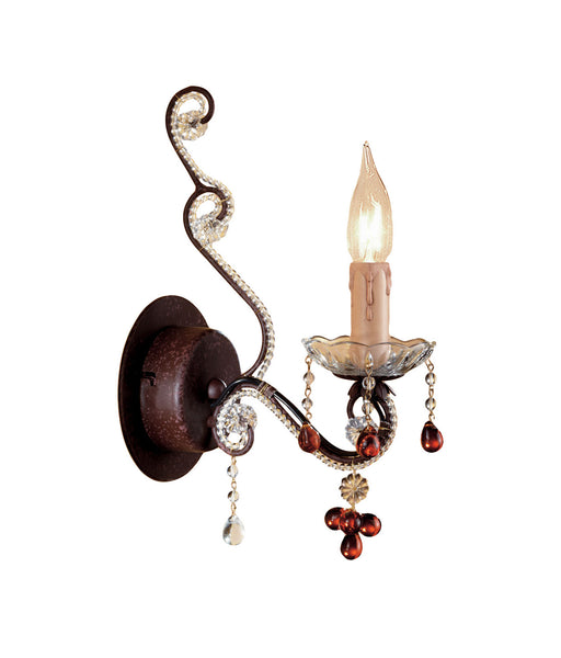 Crystorama 4521-DR Paris Market One Light Wall Sconce Dark Rust Main Image.jpg