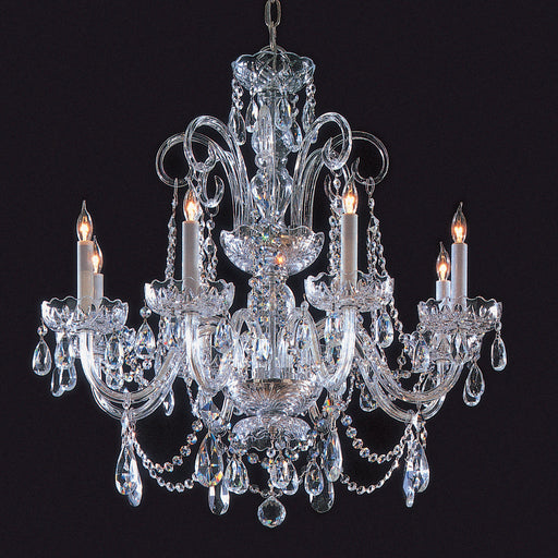 Crystorama 5008-CH-CL-MWP Traditional Crystal Eight Light Chandelier Polished Chrome Alternate Image.jpg