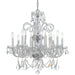 Crystorama 5008-CH-CL-SAQ Traditional Crystal Eight Light Chandelier Polished Chrome Main Image.jpg