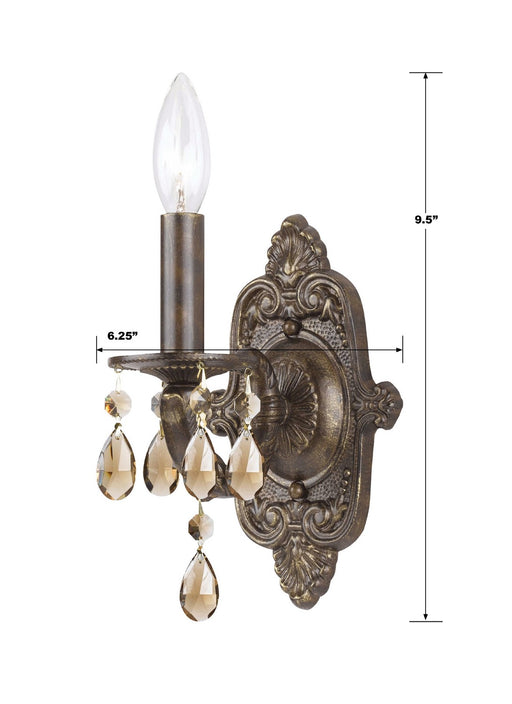 Crystorama 5021-VB-GT-MWP Paris Market One Light Wall Sconce Venetian Bronze Alternate Image.jpg