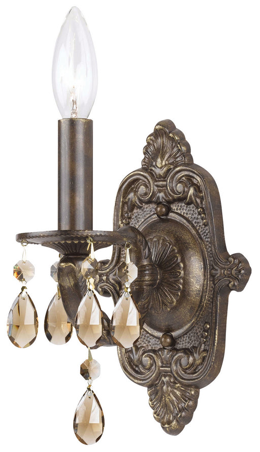 Crystorama 5021-VB-GT-MWP Paris Market One Light Wall Sconce Venetian Bronze Main Image.jpg