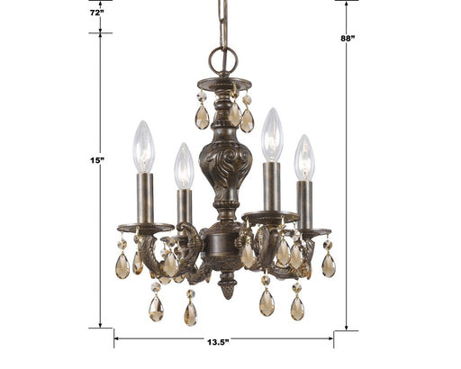 Crystorama 5024-VB-GT-MWP Paris Market Four Light Mini Chandelier Venetian Bronze Alternate Image.jpg