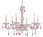 Crystorama 5036-AW-RO-MWP Paris Market Six Light Chandelier Antique White Main Image.jpg