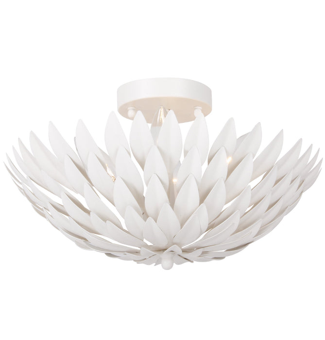 Crystorama 505-MT Broche Four Light Semi Flush Mount Matte White Main Image.jpg