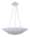 Crystorama 517-MT Broche Six Light Chandelier Matte White Main Image.jpg