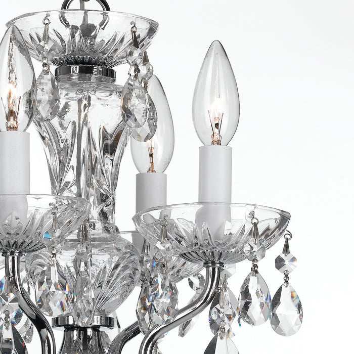 Crystorama 5534-CH-CL-I Traditional Crystal Four Light Mini Chandelier Polished Chrome Alternate Image 2.jpg