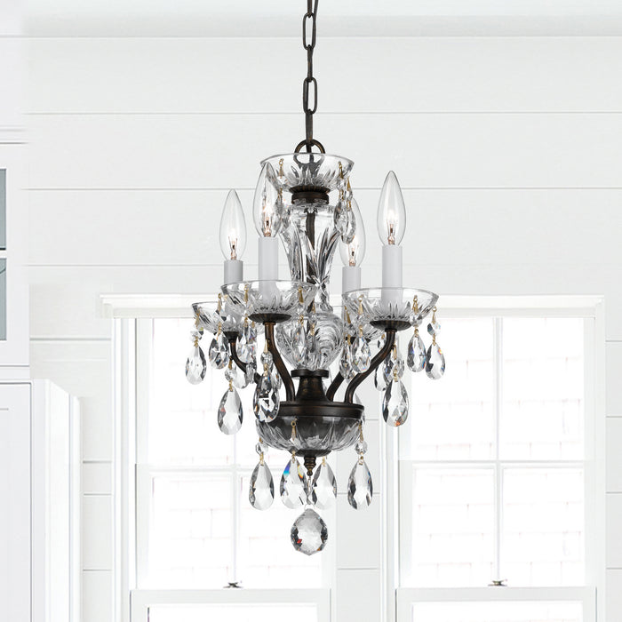 Crystorama 5534-EB-CL-I Traditional Crystal Four Light Mini Chandelier English Bronze Alternate Image 4.jpg