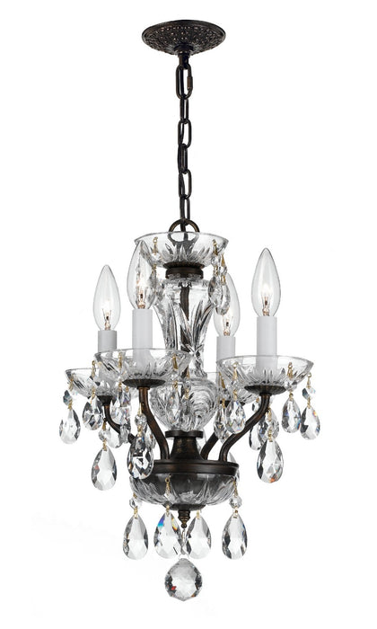 Crystorama 5534-EB-CL-I Traditional Crystal Four Light Mini Chandelier English Bronze Main Image.jpg