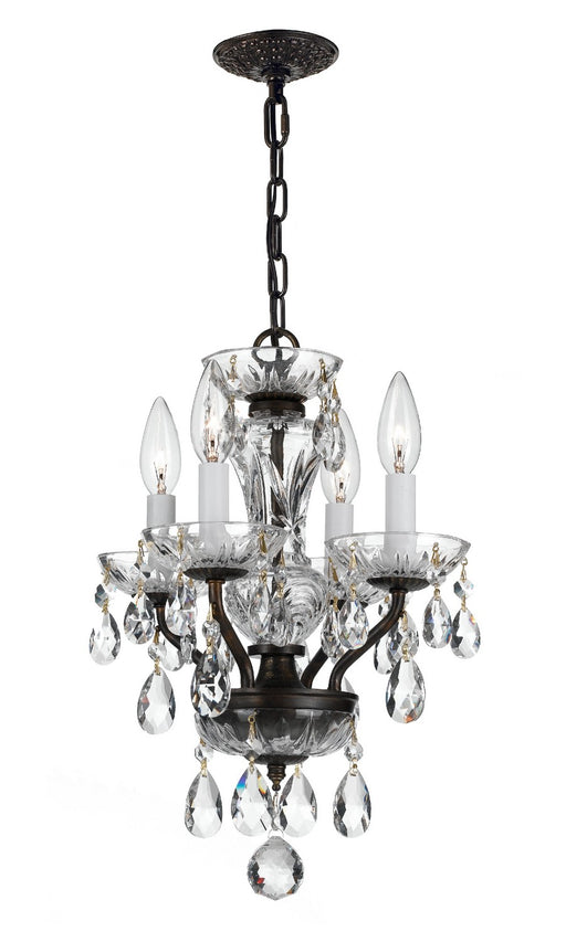 Crystorama 5534-EB-CL-I Traditional Crystal Four Light Mini Chandelier English Bronze Main Image.jpg