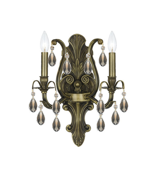 Crystorama 5563-AB-GT-MWP Dawson Two Light Wall Sconce Antique Brass Main Image.jpg
