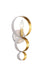 Crystorama 581-MT-GA Luna One Light Wall Sconce Matte White / Antique Gold Main Image.jpg