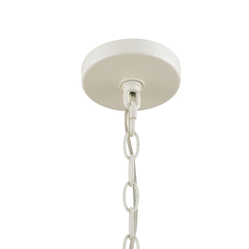 Crystorama 584-MT-GA Luna Four Light Mini Chandelier Matte White / Antique Gold Alternate Image.jpg