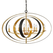 Crystorama 588-EB-GA Luna Eight Light Chandelier English Bronze / Antique Gold Main Image.jpg