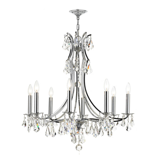 Crystorama 5938-CH-CL-MWP Cedar Eight Light Chandelier Polished Chrome Alternate Image.jpg