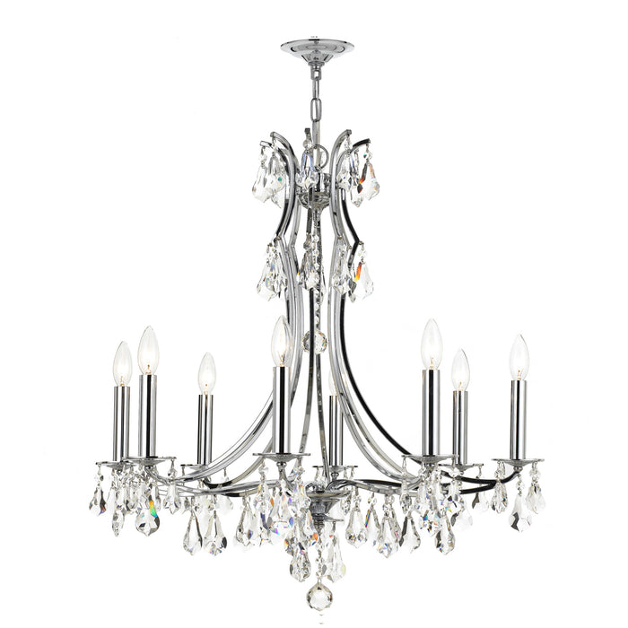 Crystorama 5938-CH-CL-MWP Cedar Eight Light Chandelier Polished Chrome Alternate Image.jpg