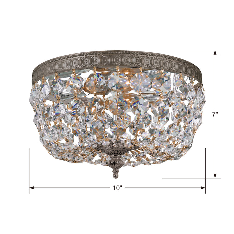 Crystorama 710-EB-CL-I Ceiling Mount Two Light Flush Mount English Bronze Alternate Image.jpg