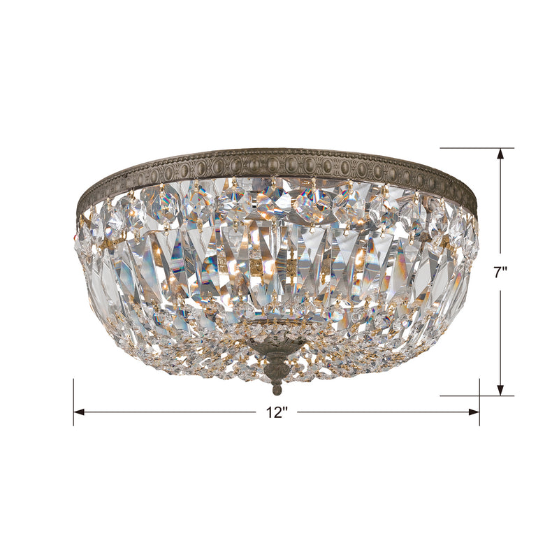 Crystorama 712-EB-CL-I Ceiling Mount Three Light Flush Mount English Bronze Alternate Image.jpg